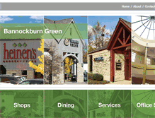 Tablet Screenshot of bannockburngreen.com